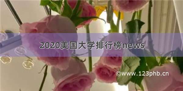 2020美国大学排行榜news