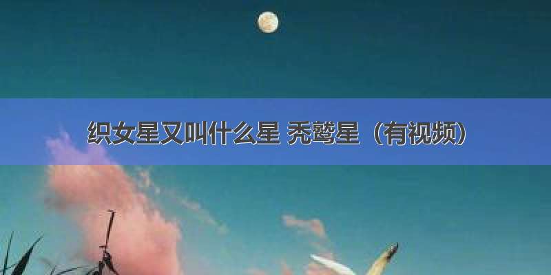 织女星又叫什么星 秃鹫星（有视频）