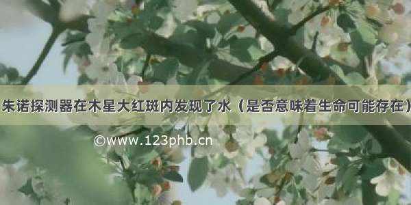 朱诺探测器在木星大红斑内发现了水（是否意味着生命可能存在）