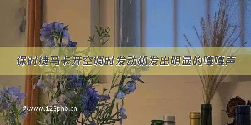 保时捷马卡开空调时发动机发出明显的嘎嘎声